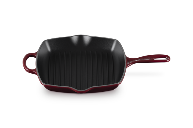 Cast Iron Signature Square Skillet GrillGarnet image number 2
